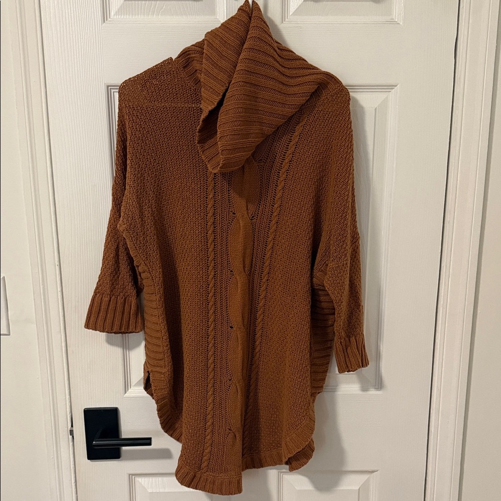 Express Brown Cowl Neck Sweater